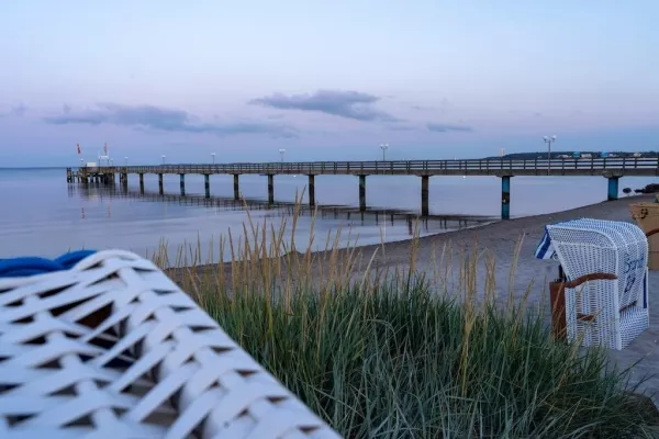 Seebrücke Haffkrug vom Strand